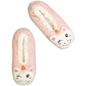 Fuzzy Babba Girls Unicorn Slippers